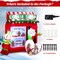 Costway 6.3 FT Inflatable Gingerbread Cookie Shop with Santa Clause Christmas Decoration